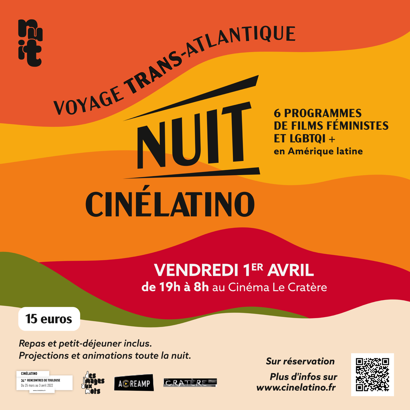 Nuit Cinélatino 2022 au Cratère