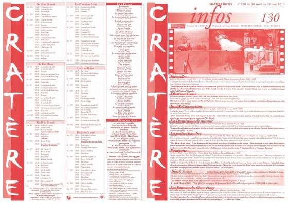 Programme 130 du 20 avril au 31 mai 2011