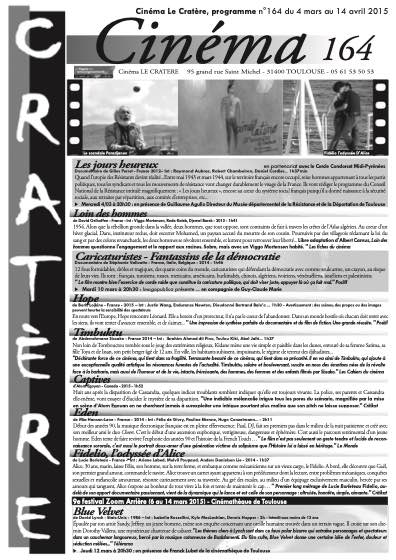 Programme 164 du 4 mars au 14 avril 2015