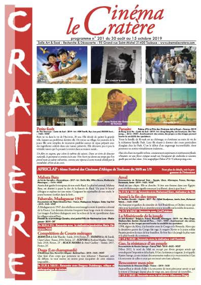 Programme 201 du 30 août au 15 octobre 2019