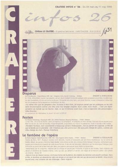 Programme 26 du 24 mars au 11 mai 1999