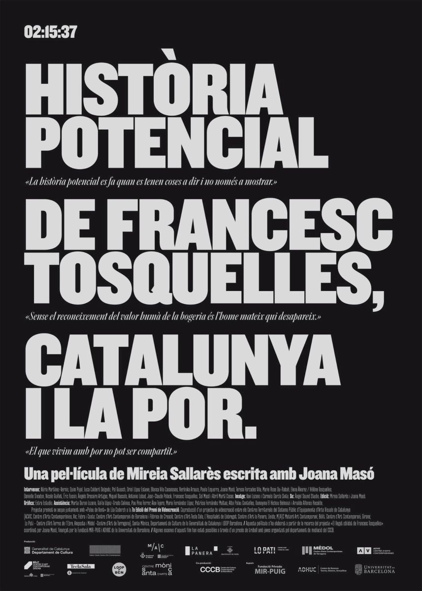 Affiche du film Histoire potentielle de François Tosquelles, La Catalogne et la peur
